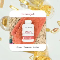 Les oméga 3 sont indispensables pour votre corps, notamment pour votre coeur, votre cerveau et vos
rétines. 🫀🧠 👁️

Le saviez-vous ? 

Le corps humain fabrique peu ou pas d'Oméga 3, pourtant nécessaire à
notre bien-être, Il est donc nécessaire de les apporter par l'alimentation avec la consommation de
poissons gras ou de compléments alimentaires.

Rendez-vous sur notre site pour en apprendre
davantage sur le rôle des Oméga 3. 💊